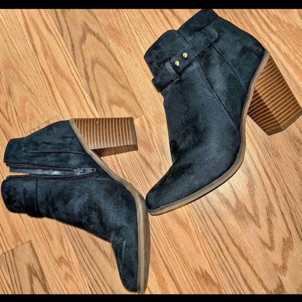 Blue booties